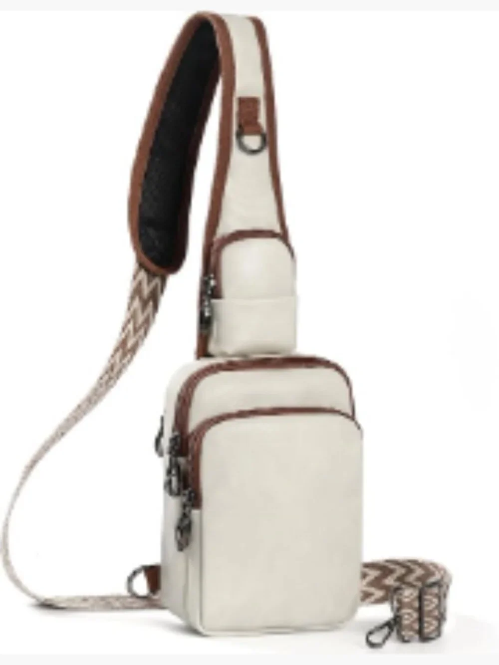 Women's Vegan Leather Crossbody Sling Bag RFID Anti-Theft Zipper Purse